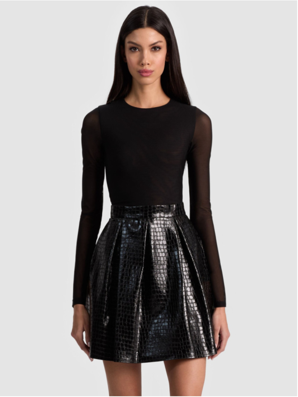 Alice + Olivia CHARA VEGAN MINI DRESS NWOT Sz XS